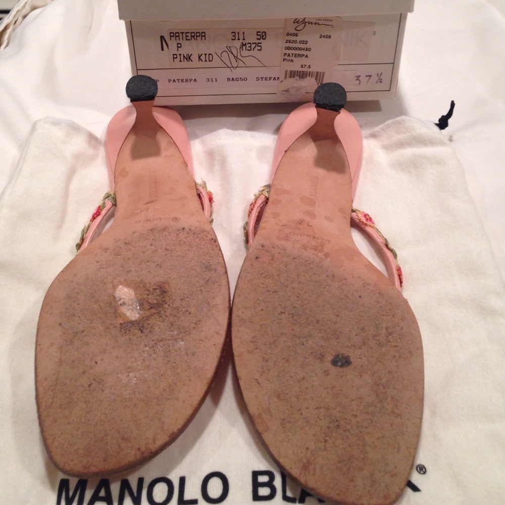 4 @y4neli  Manolo Blahnik pink sandals - Picture 6 of 6